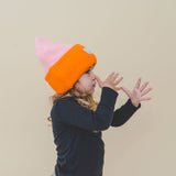 Lil’ Boo Block Hygge Beanie – Pink/Orange