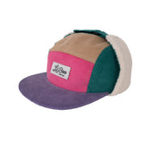Block Corduroy 5 Panel w. ears - Retro