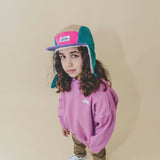 Block Corduroy 5 Panel w. ears - Retro