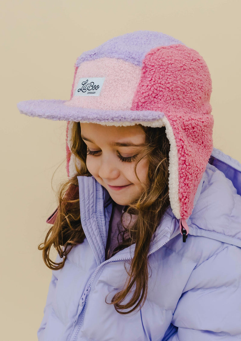 Teddy Block 5 panel - purple