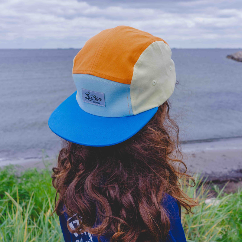 Block Pumkin Blue 5 Panel (ORGANIC)