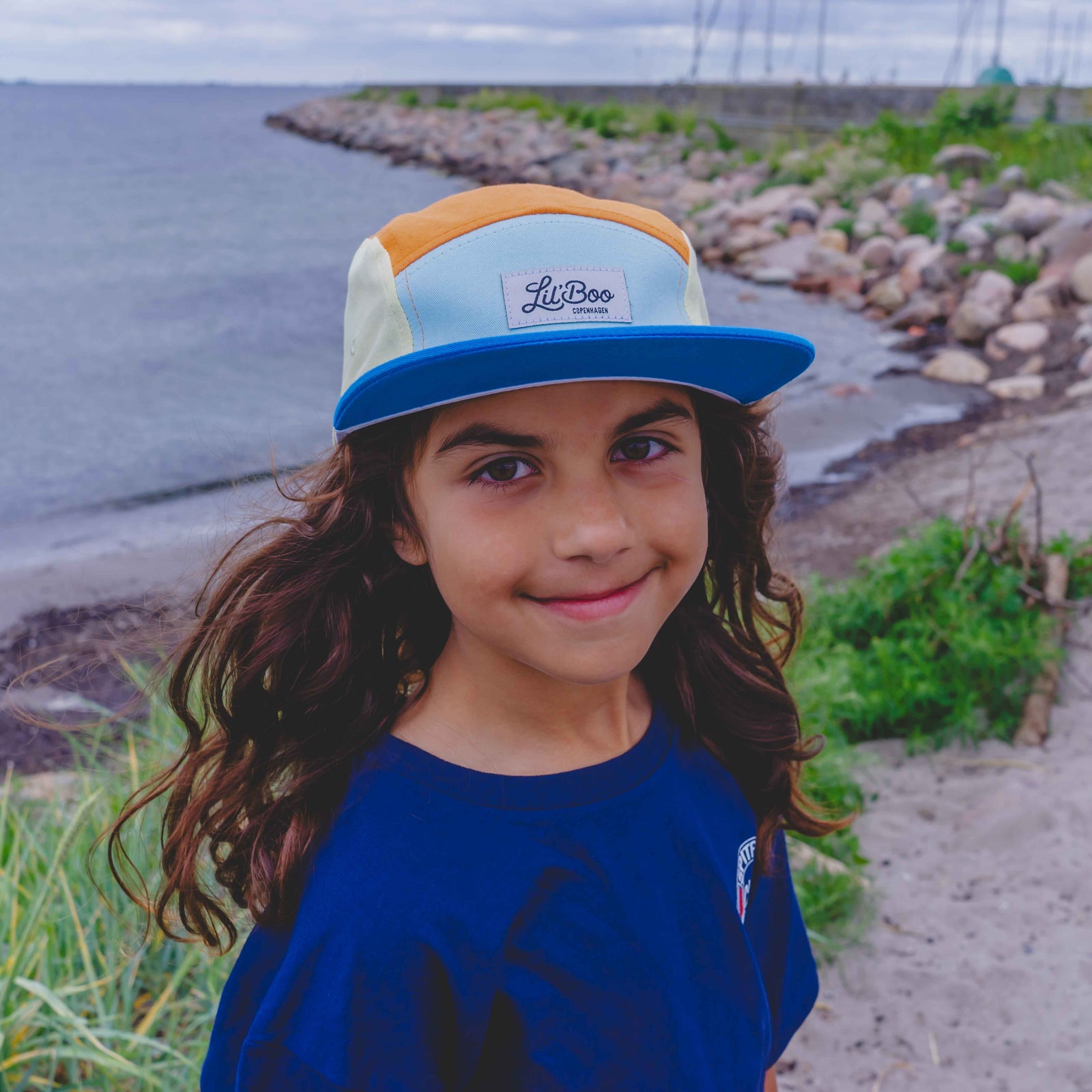 Block Pumkin Blue 5 Panel (ORGANIC) – Lil' Boo