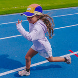 Sports Cap - Cornflower Blue/Orange