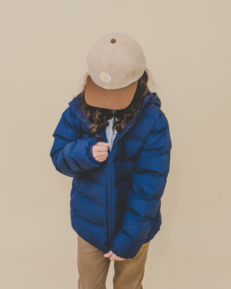 Blockwolle 5 Panel - Braun