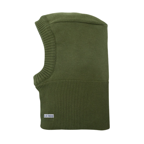 Organic Cotton Balaclava - Olive (Elefanthue)