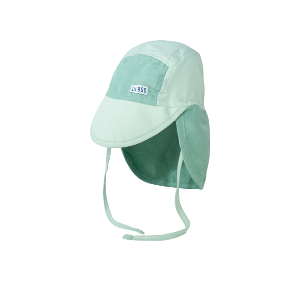 Soft Baby Sun Cap (UV) - Block Green
