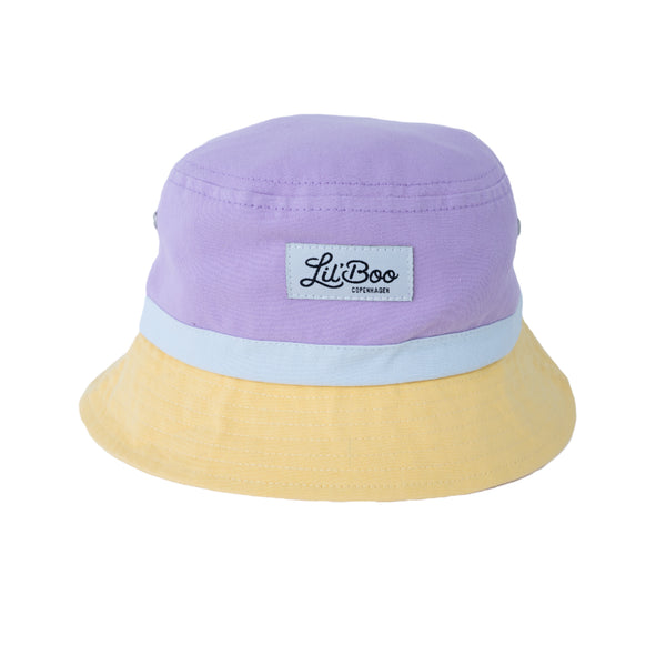 Bucket Hat Block Lila/Gelb (ORGANIC)